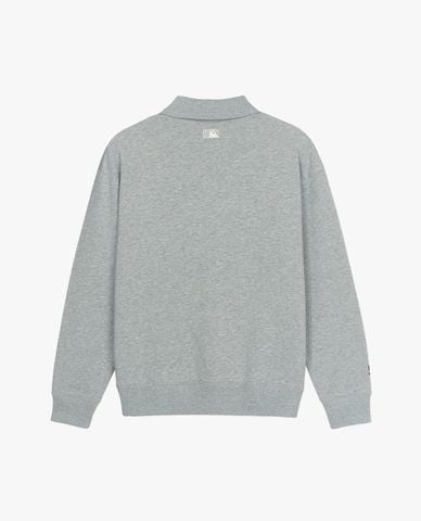  MLB - Áo sweatshirt unisex cổ bẻ tay dài Varsity Lettering 