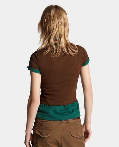  DSQUARED2 - Áo thun nữ cổ tròn tay ngắn 