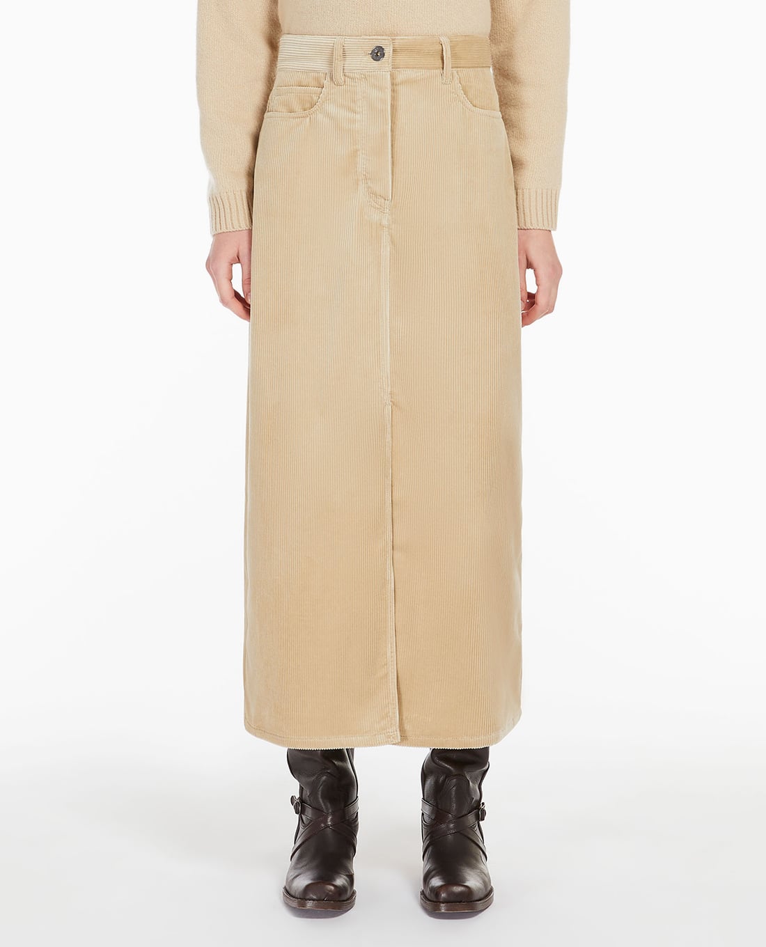 WEEKEND MAX MARA - Chân váy chữ A midi lưng cao tôn dáng Ghiotto