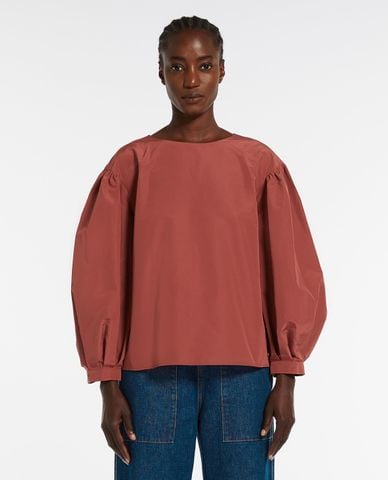  WEEKEND MAX MARA - Áo kiểu cổ tròn tay phồng Zeus 