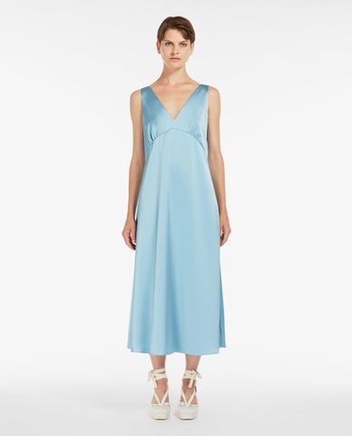  WEEKEND MAX MARA - Đầm sát nách midi phối khăn choàng nổi bật Gambero 