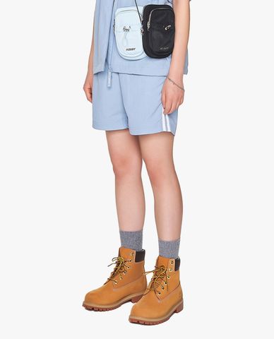  NERDY - Quần short unisex ống rộng lưng thun NY Woven 