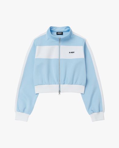  NERDY - Áo khoác thể thao nữ cổ trụ tay dài Color Block Track 