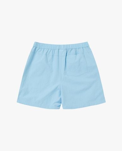  NERDY - Quần short unisex ống rộng lưng thun Seersucker 