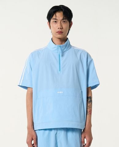  NERDY - Áo khoác gió unisex cổ trụ tay ngắn NY Anorak 