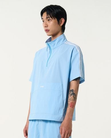  NERDY - Áo khoác gió unisex cổ trụ tay ngắn NY Anorak 