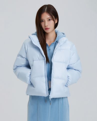  NERDY - Áo khoác phao nữ tay dài Essential Glossy 