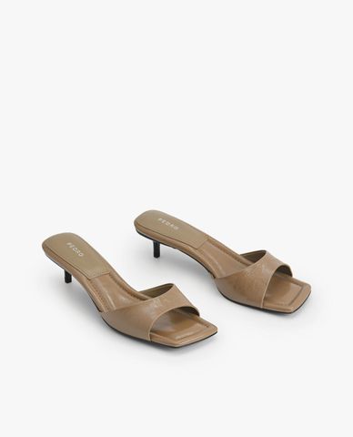  PEDRO - Giày sandals cao gót nữ quai ngang hở mũi Chain Strap 