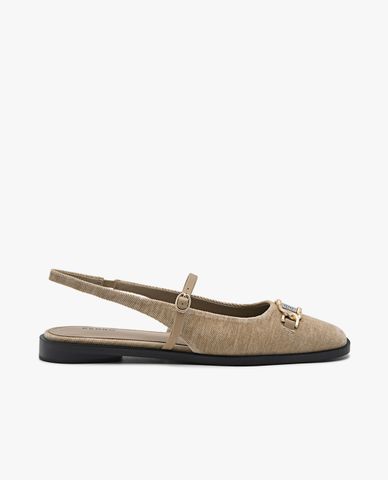  PEDRO - Giày sandals nữ đế thấp Jean Leather 