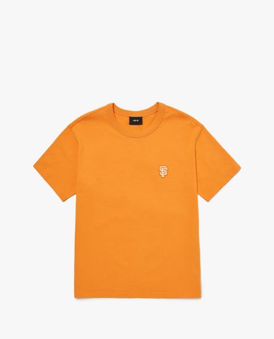  MLB - Áo thun phom suông ngắn tay Checkerboard Back Logo 