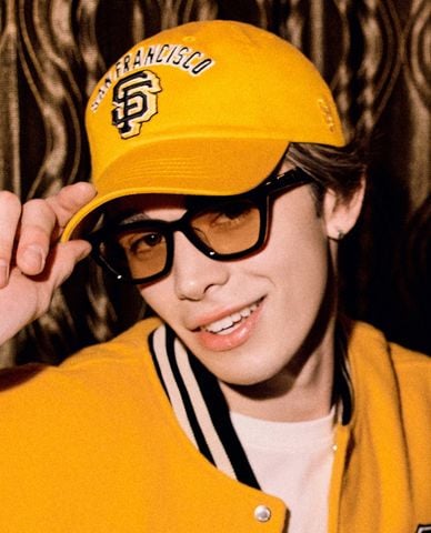  MLB - Nón bóng chày unisex New Year Rabbit Structure Ball 