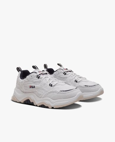  FILA - Giày sneakers unisex cổ thấp Tiny Rumble White Denim 