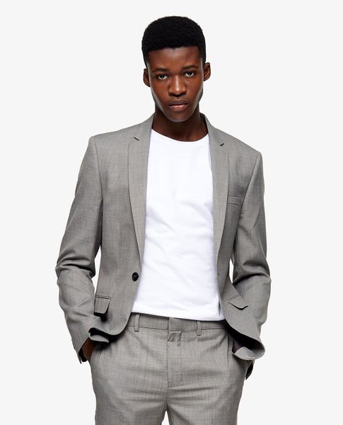topman grey blazer