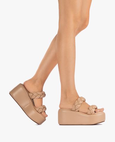  LE SILLA - Giày sandals đế xuồng nữ quai ngang Aiko 