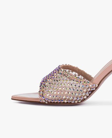  LE SILLA - Giày mules cao gót đính đá Gilda Stocking 