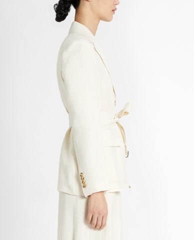  WEEKEND MAX MARA - Áo blazer nữ thắt eo thanh lịch Linen 