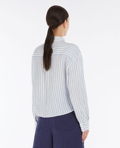 WEEKEND MAX MARA - Áo sơ mi nữ tay dài kẻ sọc Nolana 