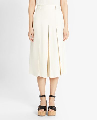  WEEKEND MAX MARA - Quần lửng nữ xếp li Linen Canvas 