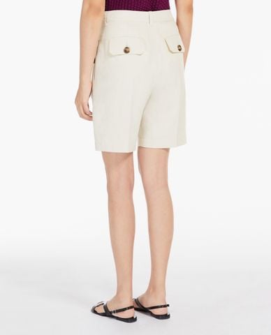  WEEKEND MAX MARA - Quần short ống đứng phối nút thời trang 