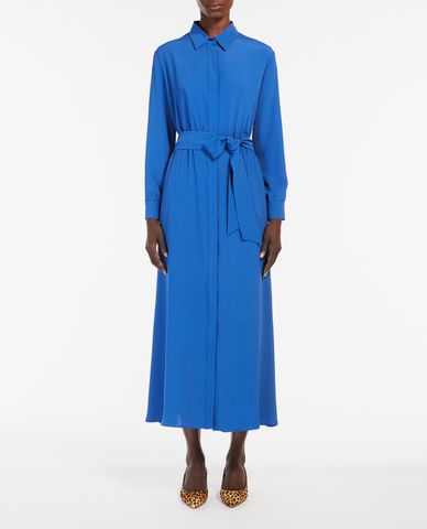  WEEKEND MAX MARA - Đầm sơ mi midi tay dài thắt eo Mida 