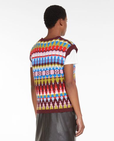  WEEKEND MAX MARA - Áo khoác gilet nữ cổ V Aligi 