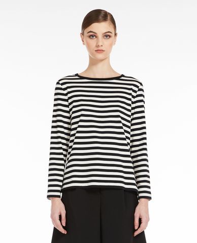  WEEKEND MAX MARA - Áo thun nữ cổ tròn tay dài Leida 