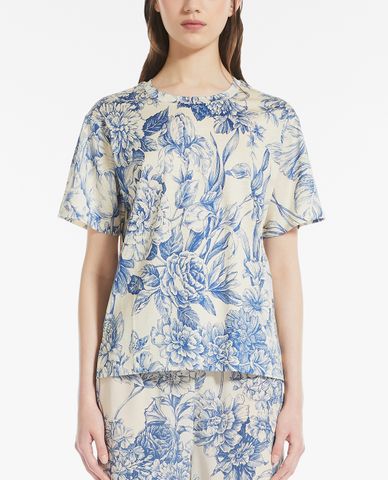  WEEKEND MAX MARA - Áo thun nữ tay ngắn cổ tròn phom suông Scoglio 