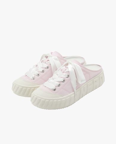  NERDY - Giày mules nữ đế bệt thắt dây Ballerina 