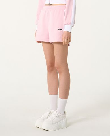  NERDY - Quần short nữ ống rộng lưng thun Block Track 