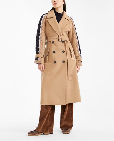  WEEKEND MAX MARA - Áo khoác măng tô nữ dáng dài thanh lịch 