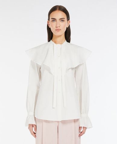  WEEKEND MAX MARA - Áo kiểu nữ tay dài xếp nếp Arsenio 