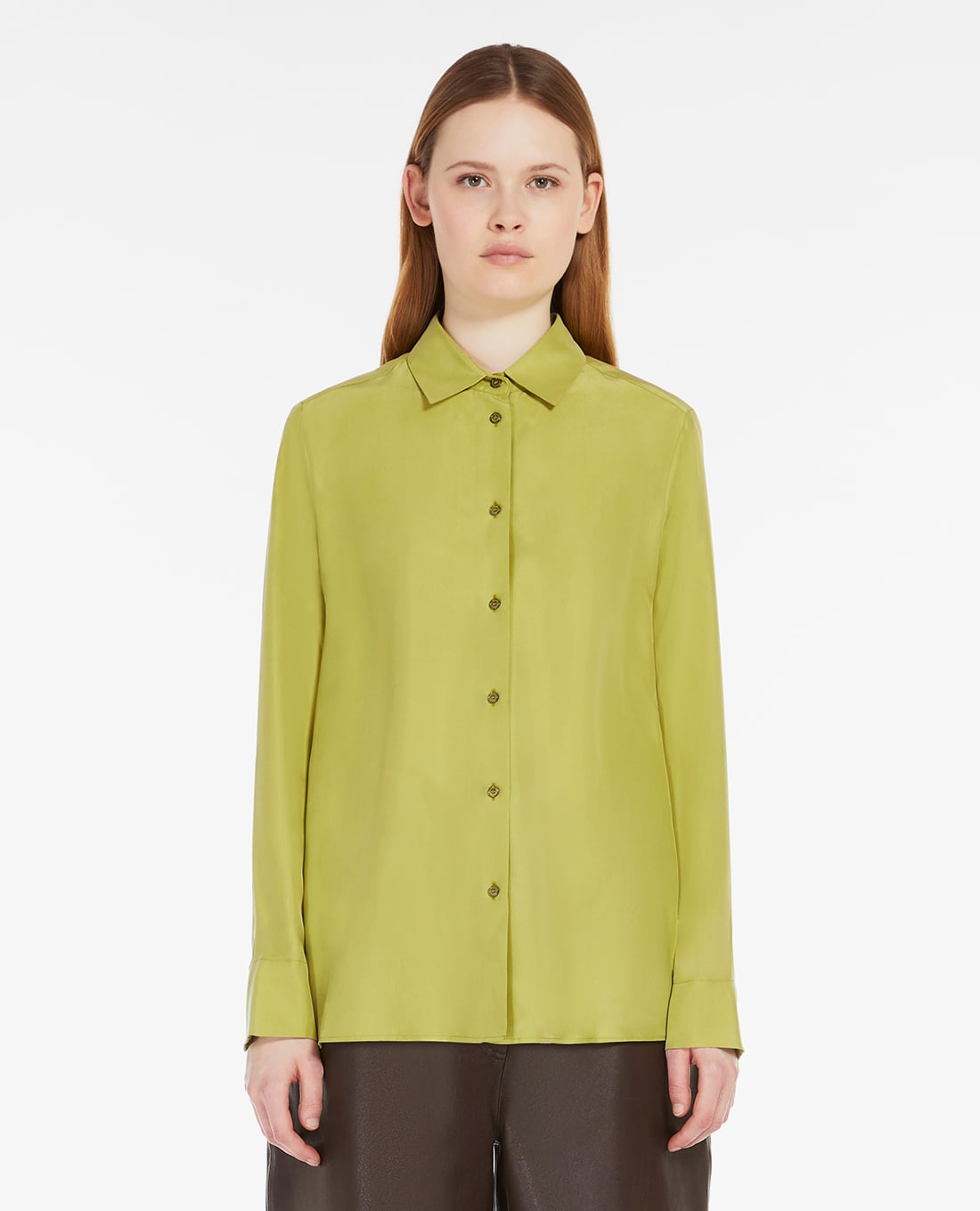 WEEKEND MAX MARA - Áo sơ mi nữ cổ bẻ tay dài Almina