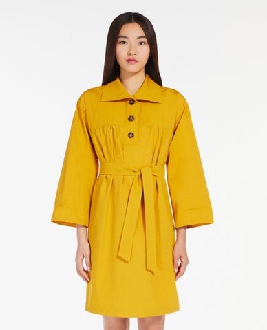  WEEKEND MAX MARA - Đầm sơ mi mini tay lửng phối thắt lưng Afro 