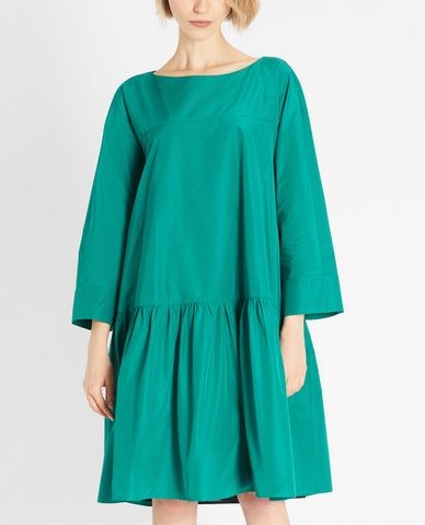 WEEKEND MAX MARA - Đầm midi cổ thuyền tay dài Cotton Taffeta 