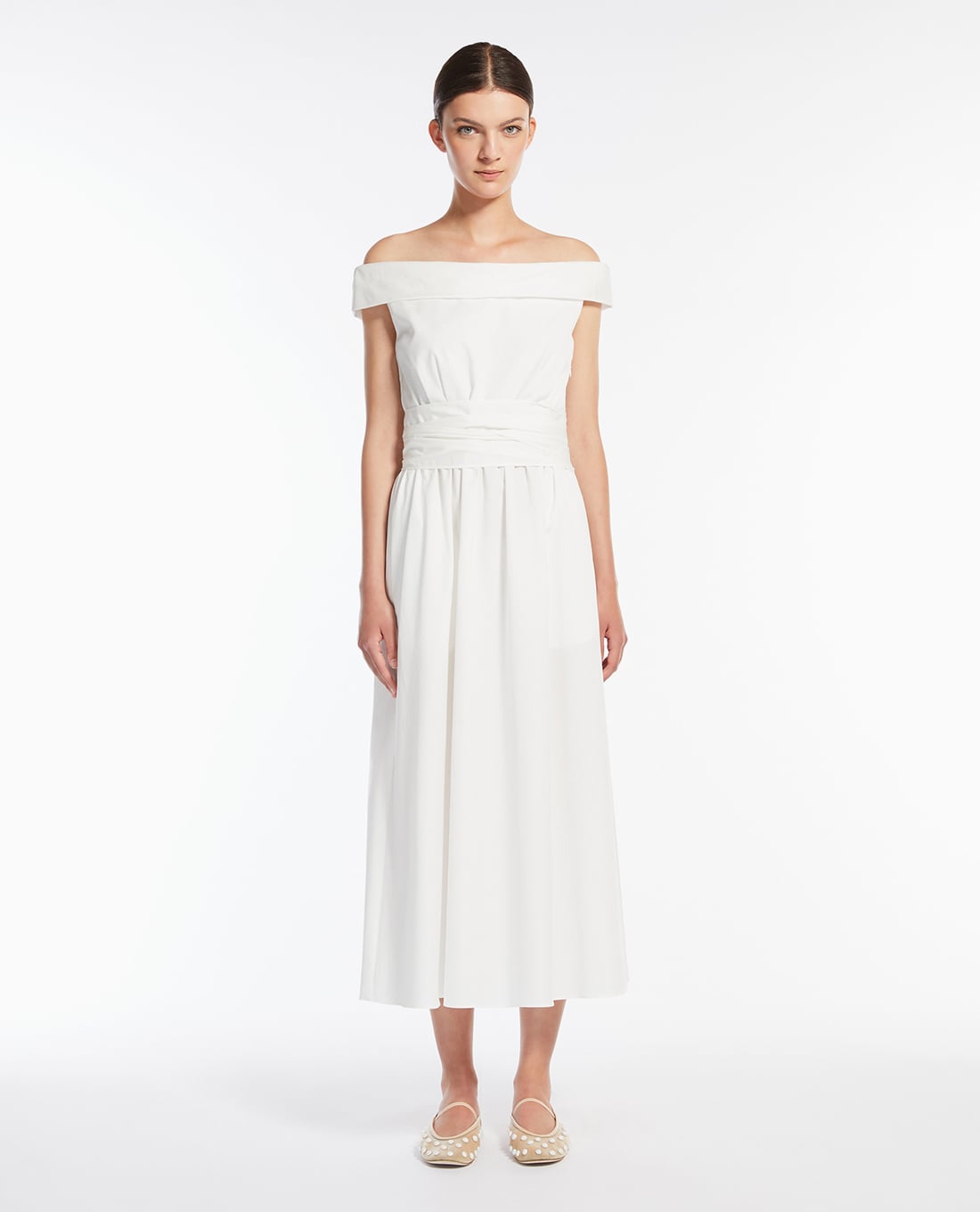 WEEKEND MAX MARA - Đầm trễ vai midi thanh lịch Prosit