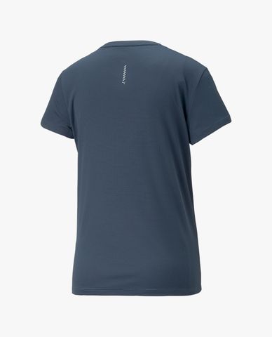  PUMA - Áo thun thể thao nữ cổ tròn tay ngắn Run Logo 