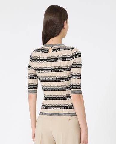  WEEKEND MAX MARA - Áo dệt kim nữ cổ tròn tay lỡ Ieda 