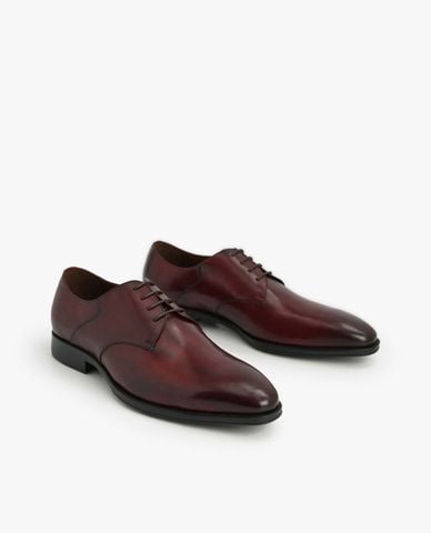  PEDRO - Giày tây nam mũi nhọn Textured Leather Derby 