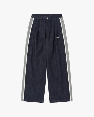  NERDY - Quần jeans unisex ống rộng Side Line 