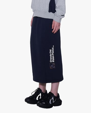  NERDY - Chân váy chữ A midi lưng thun Color Block 