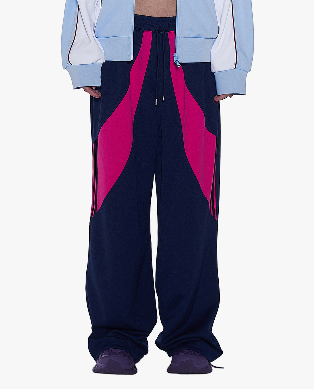 NERDY - Quần dài unisex ống rộng lưng thun Scratch