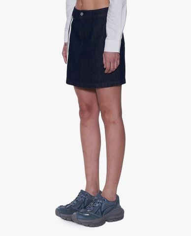  NERDY - Chân váy denim mini phom chữ A thời trang 