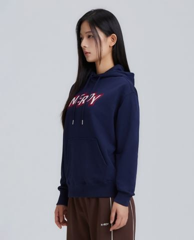  NERDY - Áo hoodie unisex tay dài phối mũ Zigzag Logo 