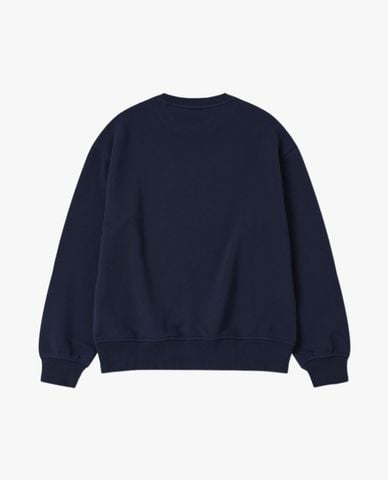  NERDY - Áo sweatshirt unisex cổ tròn tay dài Varsity Logo 
