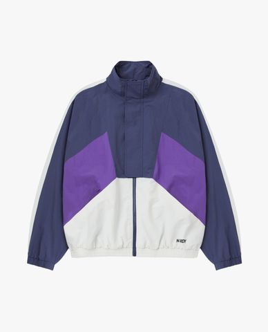  NERDY - Áo khoác thể thao unisex phom rộng Sporty Color Block 