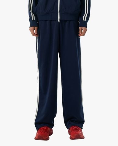  NERDY - Quần dài unisex ống rộng lưng thun NY Minimal Track 