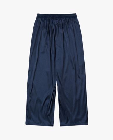  NERDY - Quần dài nữ ống rộng lưng thun Satin Track 