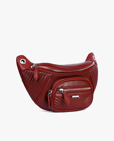  PEDRO - Túi bao tử phối charms Chain Strap Tweed 