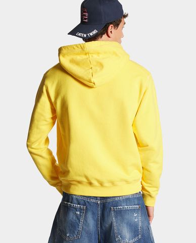  DSQUARED2 - Áo hoodie nam phối mũ tay dài phối logo Juicy Fit 