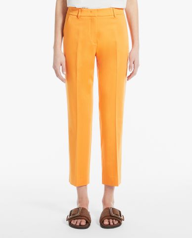  WEEKEND MAX MARA - Quần nữ ống đứng xếp li Sateen 